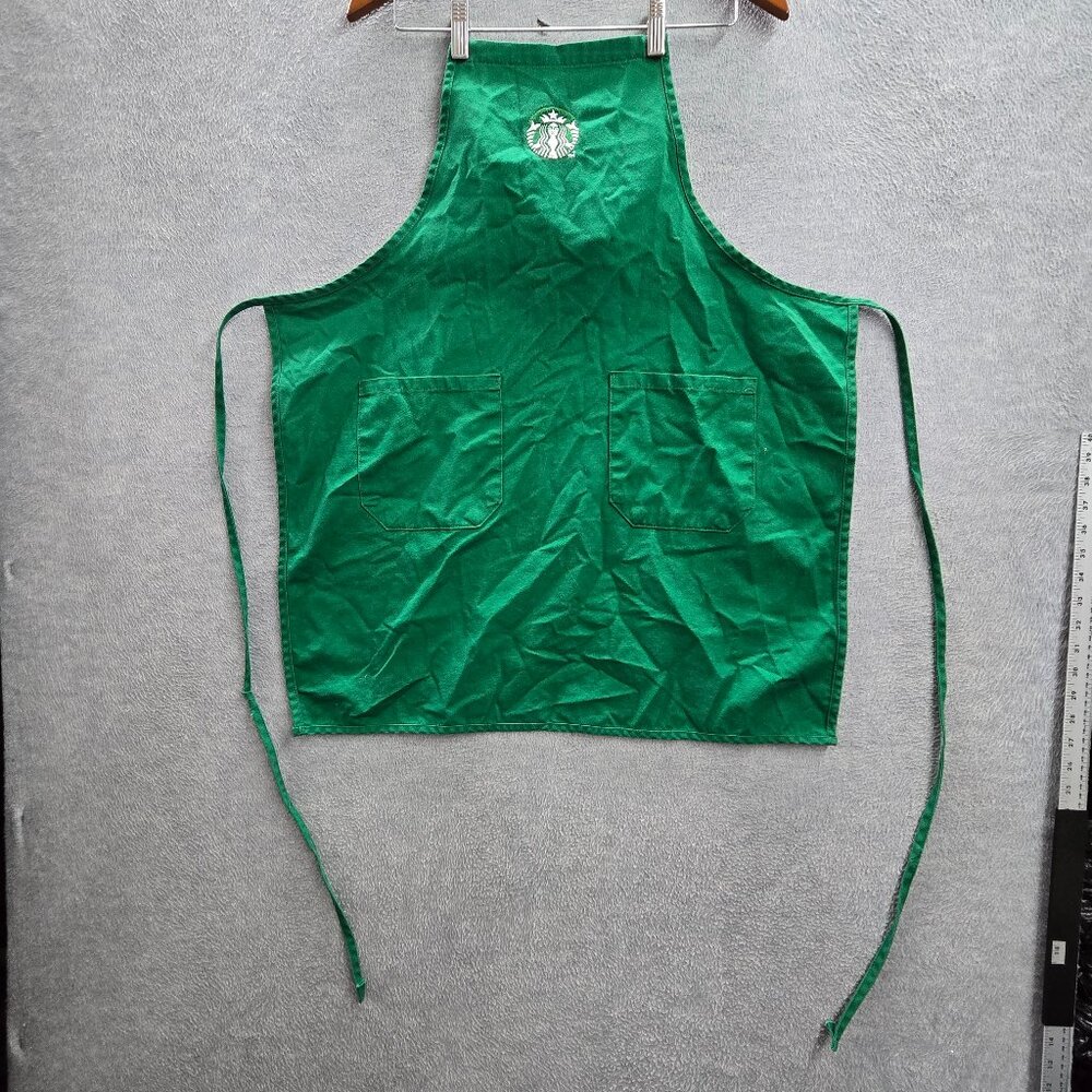 Starbucks Coffee Unisex Green Embroidered Apron Adjustable